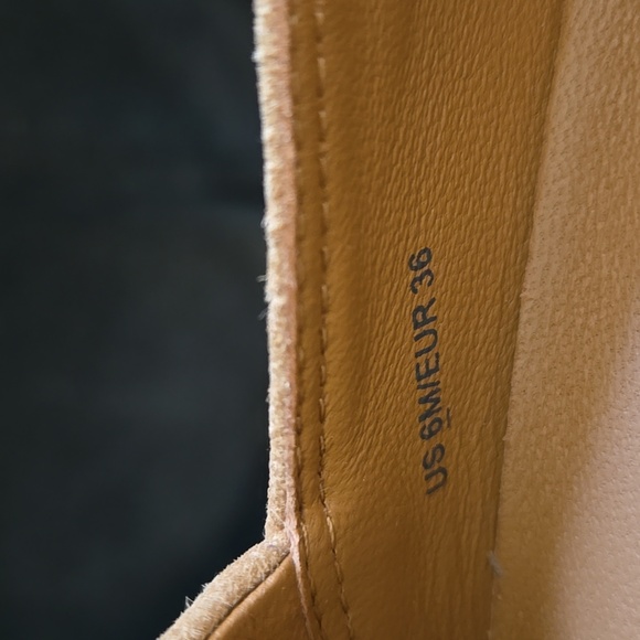 NWOT Vince Saxon Platform Espadrilles Suede Leather Loafers Slip Ons - Size 6 - Picture 6 of 6